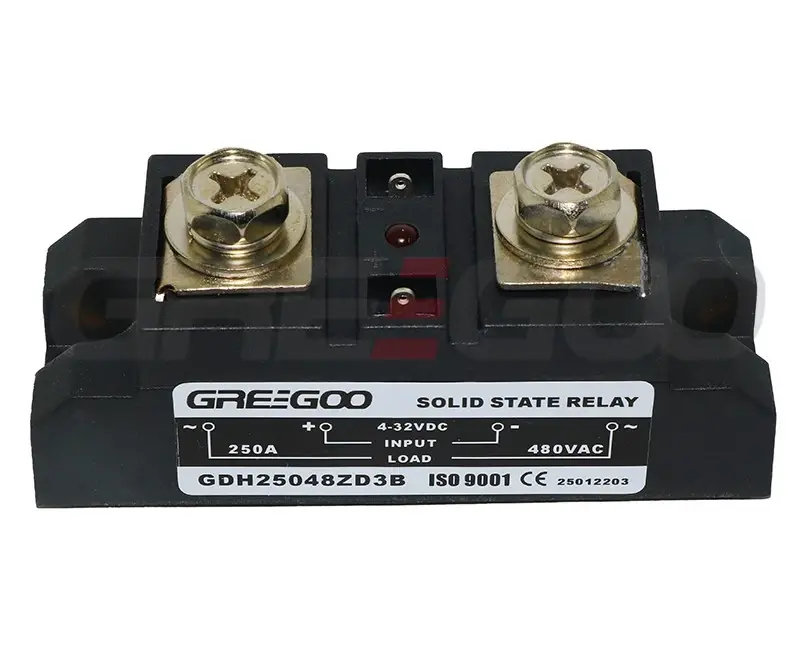Greegoo GDH25048ZA2B Tek Fazlı Katı Hal Rölesi(250 A) 250amper / 48-480VAC