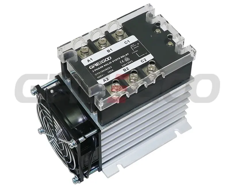 Greegoo GTH10048ZA2 3 Fazlı Katı Hal Rölesi (100 A) 100 Amper (3 Faz) / 48 - 480 VAC
