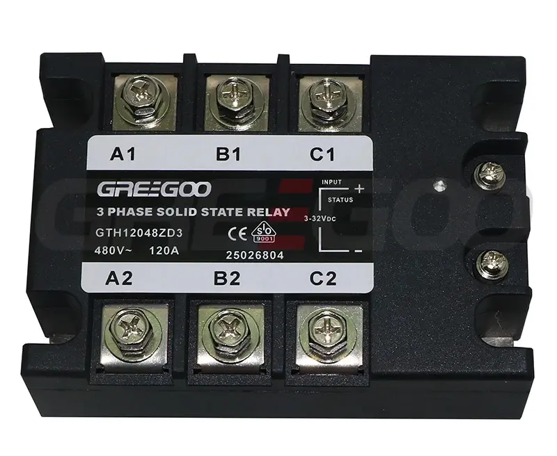 Greegoo GTH12048ZD3 3 Fazlı Katı Hal Rölesi (120 A) 120 Amper (3 Faz) / 48 - 480 VAC