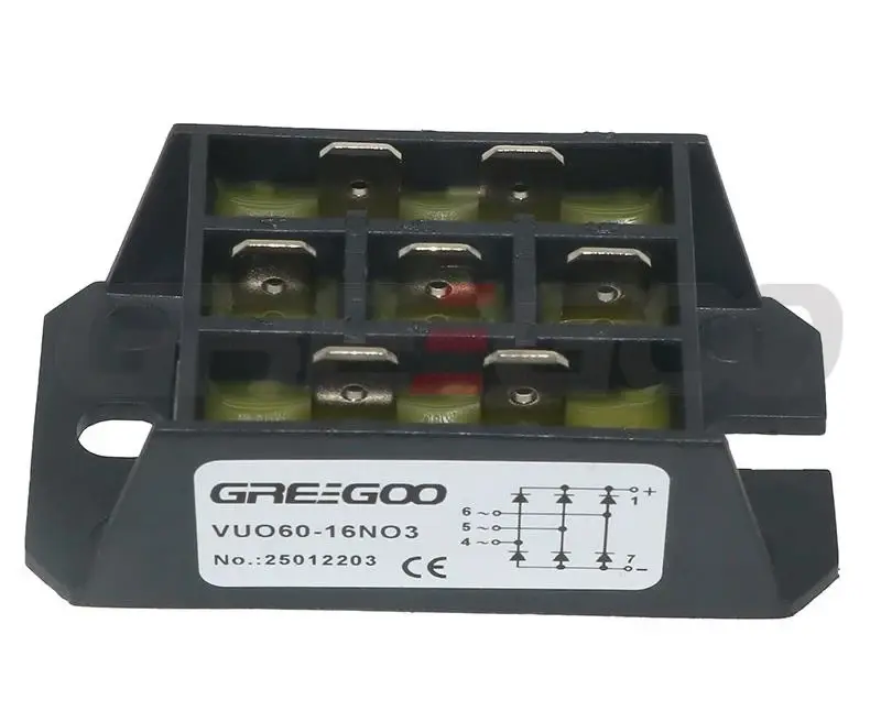 Greegoo VUO60-16NO3 3 Fazlı Diyot Köprü Doğrultucu