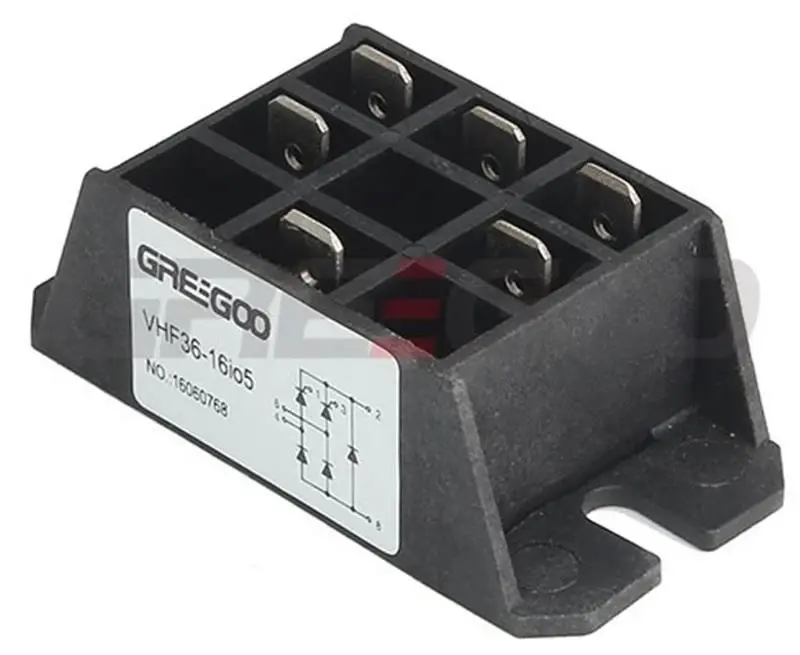 Greegoo VHF25-08io7 Serbest Çalışma Diyotlu 1 Fazlı Yarı Kontrollü Doğrultucu Köprü