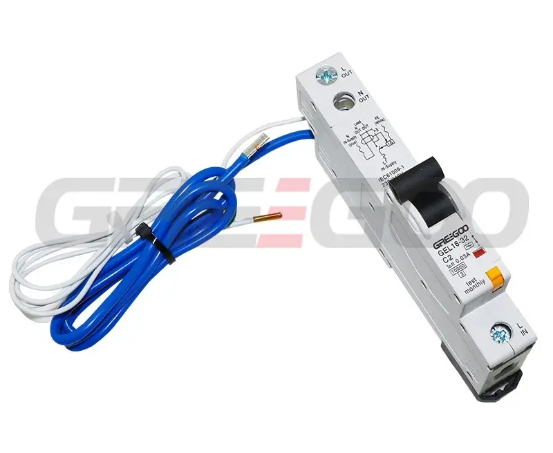Greegoo GEL16-32 32A 30mA Tek Kutuplu RCBO