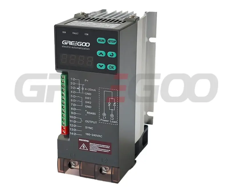 Greegoo HGW8-1-4-125-P 125A 110-220V Tek Faz Kompakt Tristör Kontrol Ünitesi