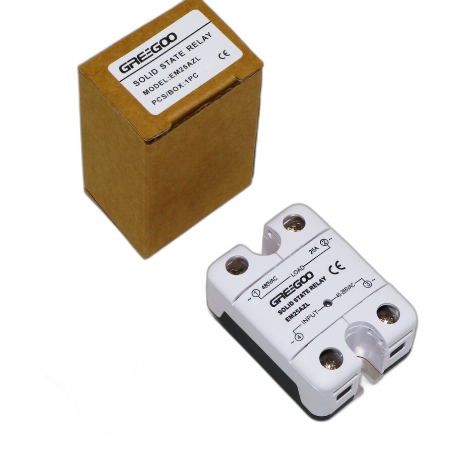 Greegoo EM25AZL 25A IP20 Katı Hal Rölesi 40-265VAC