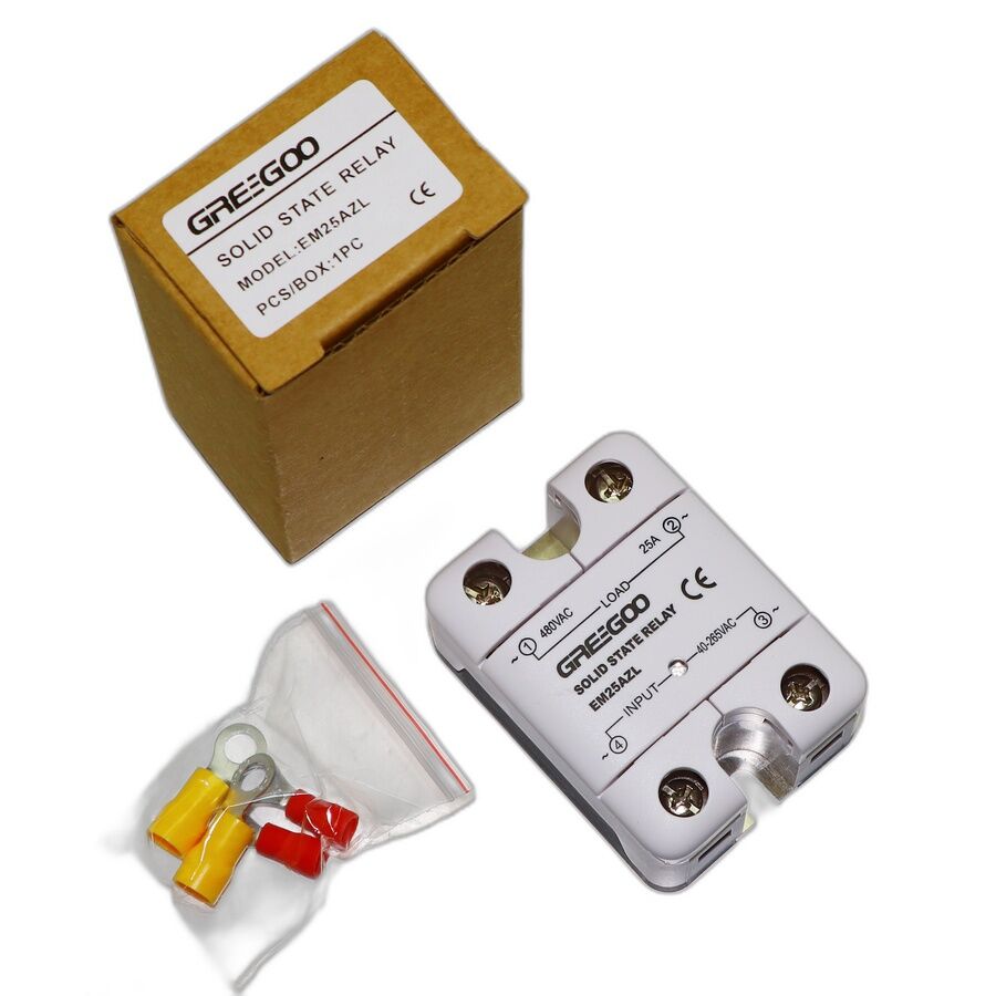 Greegoo EM25AZL 25A IP20 Katı Hal Rölesi 40-265VAC