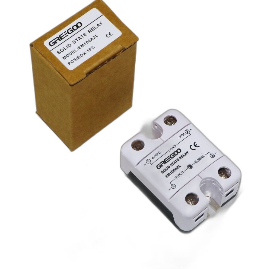 Greegoo EM100AZL 100A IP20 Katı Hal Rölesi 40-265VAC