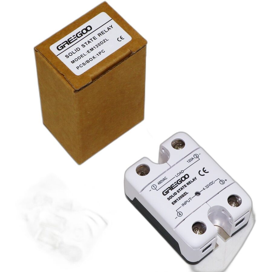 Greegoo EM120DZL 120A IP20 Katı Hal Rölesi 4-32VDC