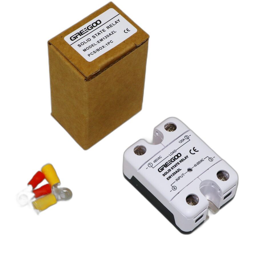 Greegoo EM120AZL 120A IP20 Katı Hal Rölesi 40-265VAC
