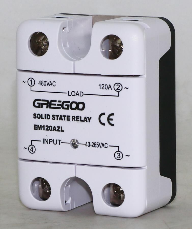 Greegoo EM120AZL 120A IP20 Katı Hal Rölesi 40-265VAC
