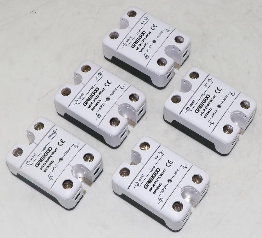 Greegoo EM120AZL 120A IP20 Katı Hal Rölesi 40-265VAC