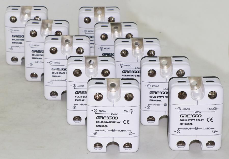 Greegoo EM120AZL 120A IP20 Katı Hal Rölesi 40-265VAC