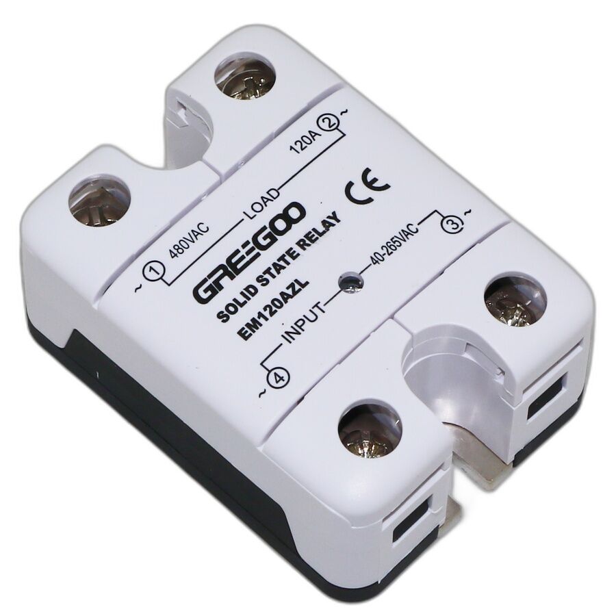 Greegoo EM120AZL 120A IP20 Katı Hal Rölesi 40-265VAC
