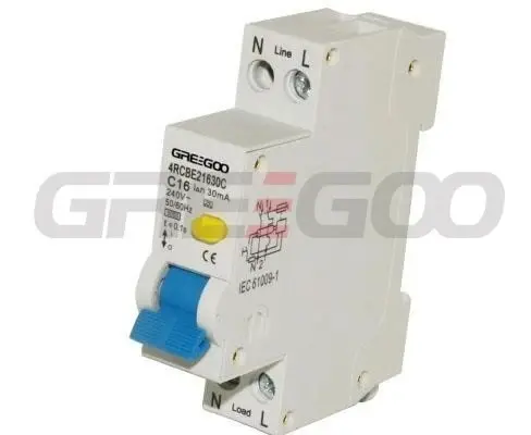 Greegoo 4RCBE220100C 4RCBE Tek Modüler RCBO