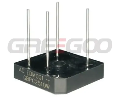 Greegoo GBPC2508W 25A 800V Tek Fazlı Köprü Doğrultucu (W Tip)