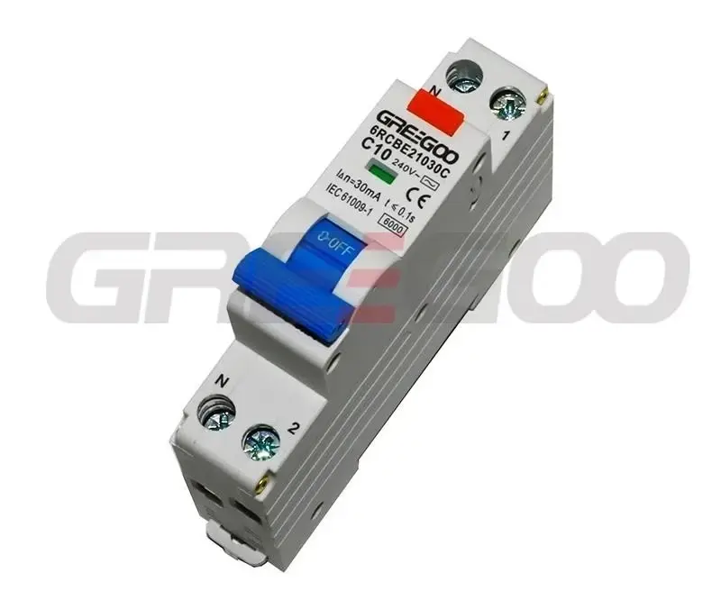 Greegoo 6RCBE240100C 6KA RCBO (Kombine RCD/MCB)