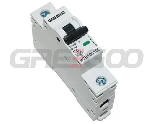 Greegoo 9CB C Tip 6A 10kA Minyatür Devre Kesici (MCB)