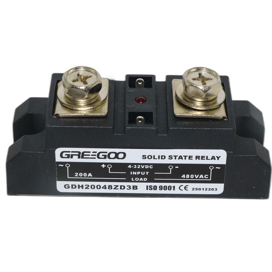 Greegoo GDH 200A Tek Faz SCR Katı Hal Rölesi 480VAC 4-32VDC