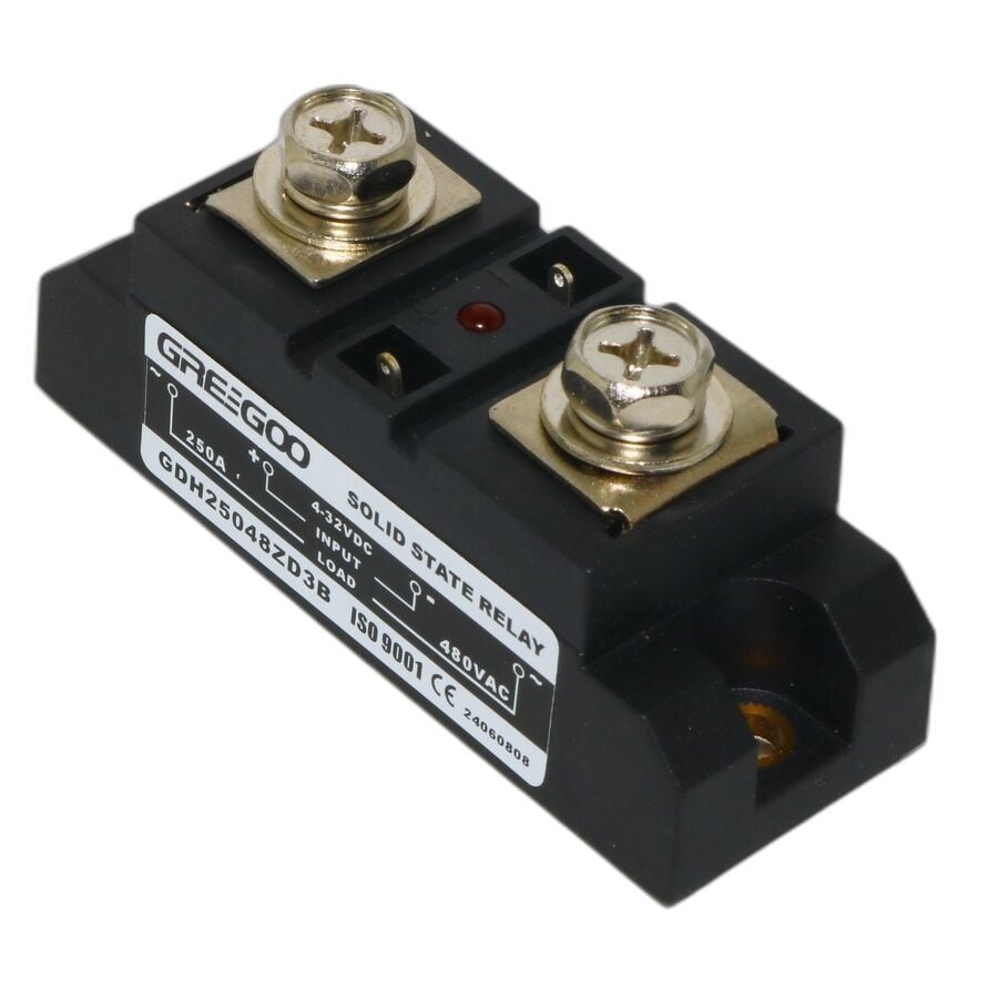 Greegoo GDH 250A Tek Faz SCR Katı Hal Rölesi 480VAC 4-32VDC