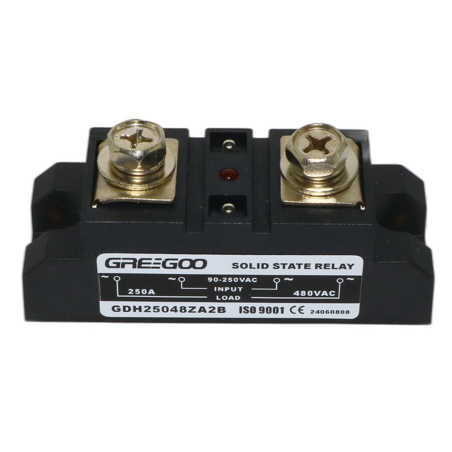 Greegoo GDH 250A Tek Faz SCR Katı Hal Rölesi 480VAC 90-250VAC