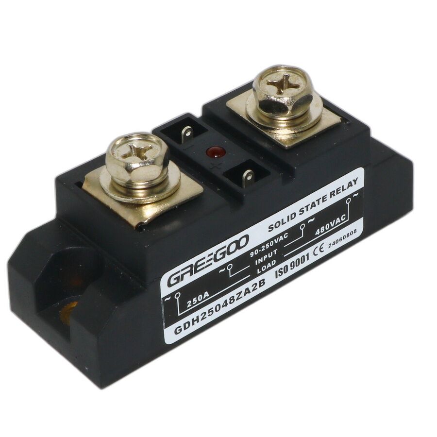 Greegoo GDH 250A Tek Faz SCR Katı Hal Rölesi 480VAC 90-250VAC