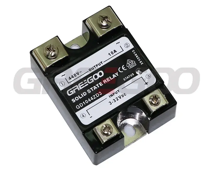 Greegoo GD 10A 440VAC Sıfır Geçişli (Zero-Cross) SSR - 4-16VDC Kontrol