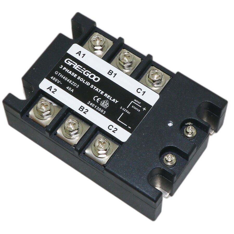 GTH4048ZD3 GTH Serisi 3 Fazlı Katı Hal Rölesi 40A 480VAC Sıfır Voltaj 4-32 VDC