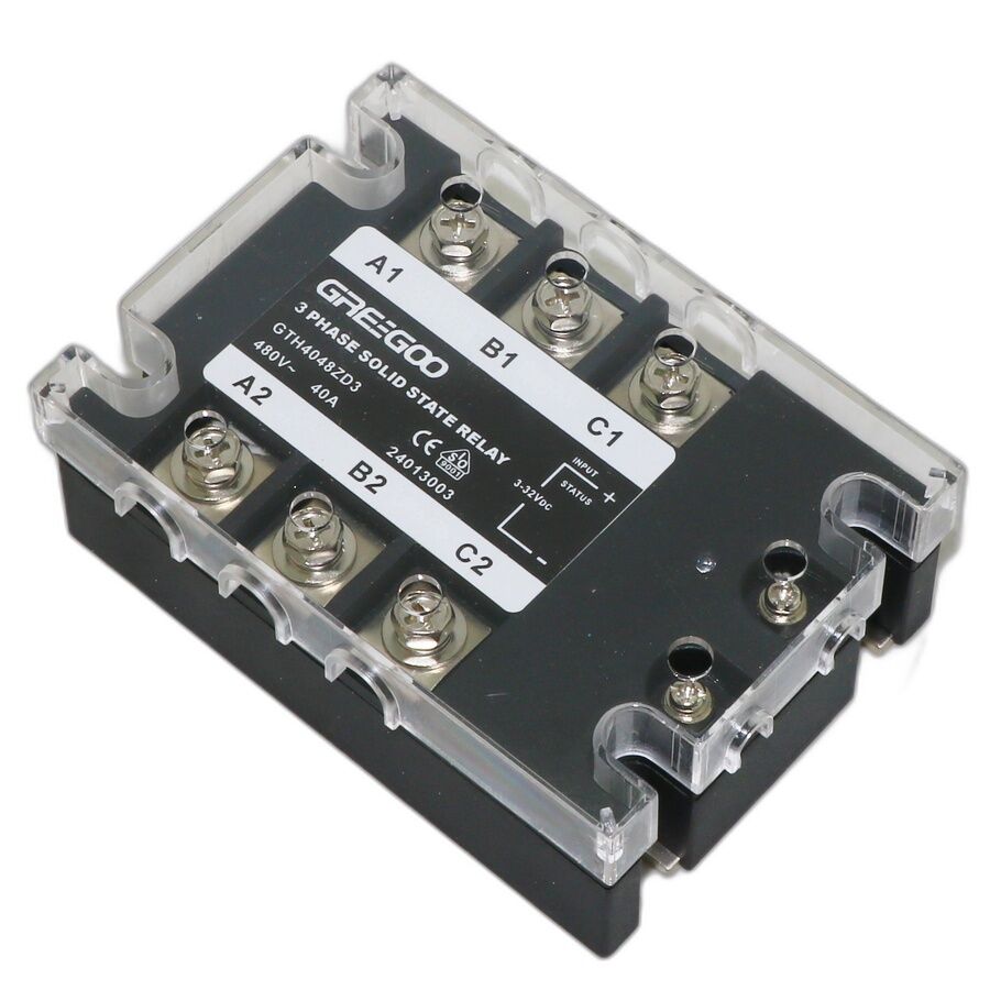 GTH4048ZD3 GTH Serisi 3 Fazlı Katı Hal Rölesi 40A 480VAC Sıfır Voltaj 4-32 VDC