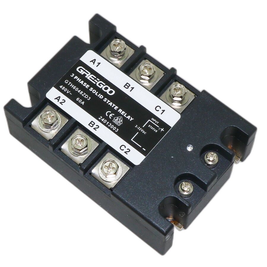 GTH6048ZD3 GTH Serisi 3 Fazlı Katı Hal Rölesi 60A 480VAC Sıfır Voltaj 4-32 VDC