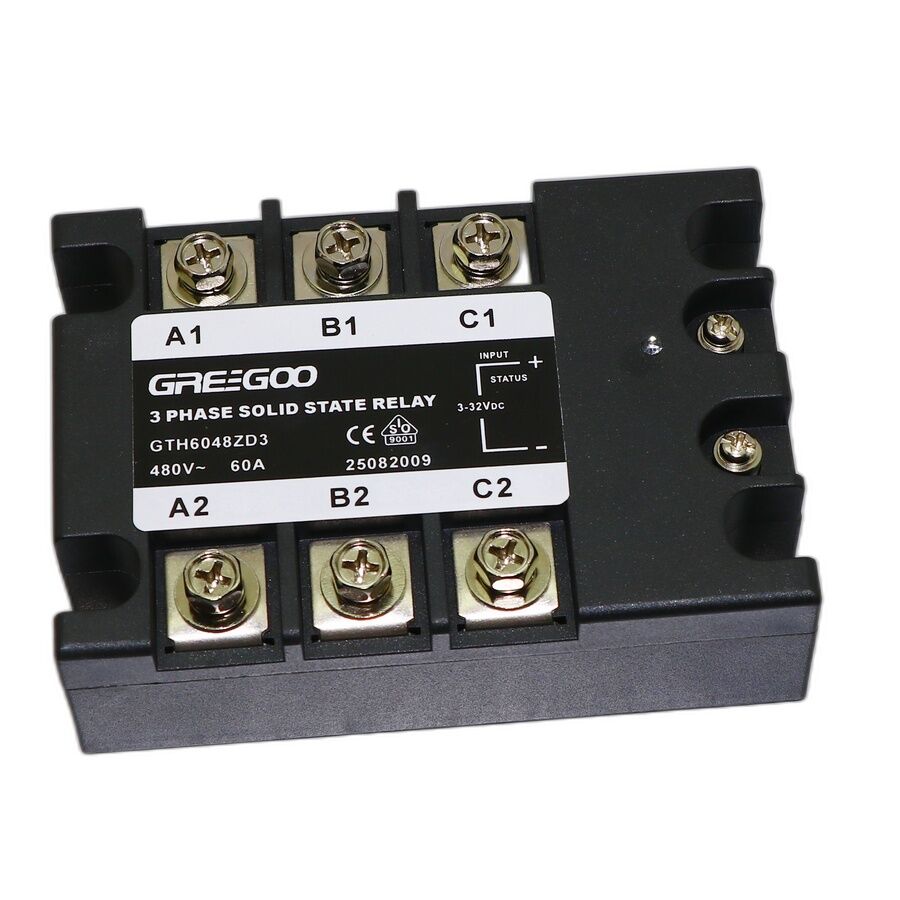 GTH6048ZD3 GTH Serisi 3 Fazlı Katı Hal Rölesi 60A 480VAC Sıfır Voltaj 4-32 VDC