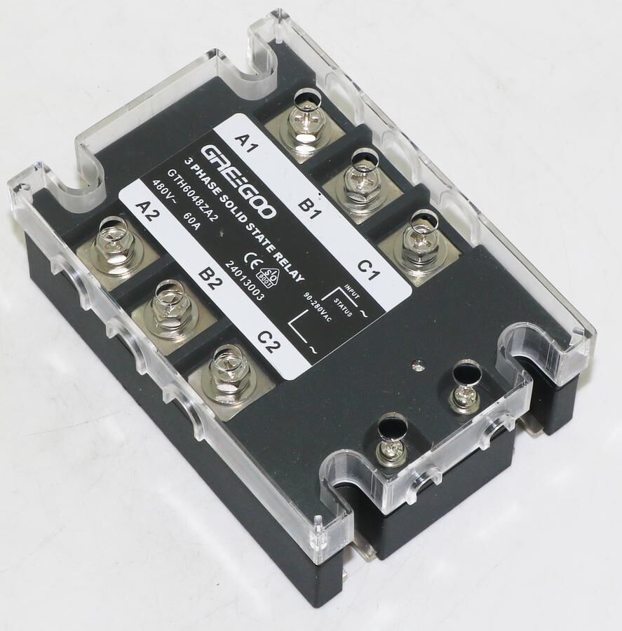 GTH6048ZA2 GTH Serisi 3 Fazlı Katı Hal Rölesi 60A 480VAC Sıfır Voltaj 90-250 VAC