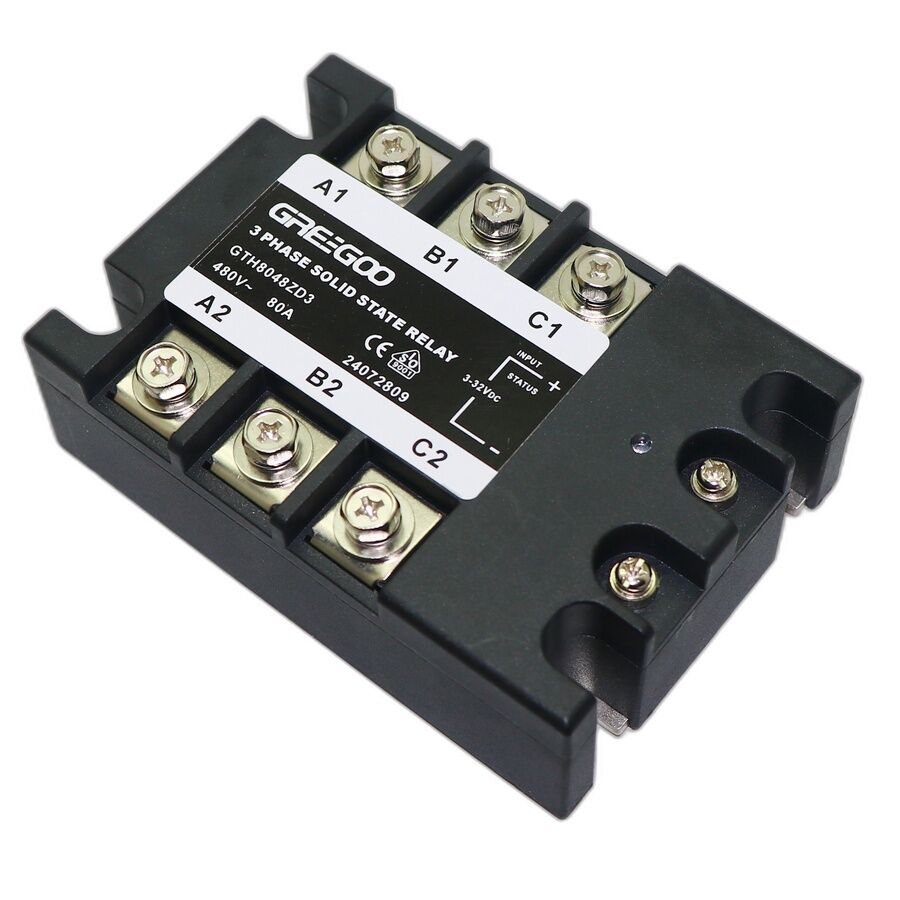 GTH8048ZD3 GTH Serisi 3 Fazlı Katı Hal Rölesi 80A 480VAC Sıfır Voltaj 4-32 VDC