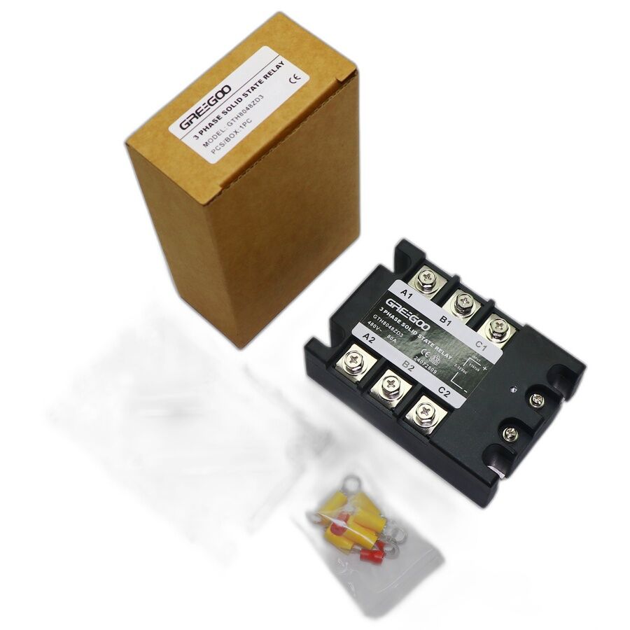 GTH8048ZD3 GTH Serisi 3 Fazlı Katı Hal Rölesi 80A 480VAC Sıfır Voltaj 4-32 VDC