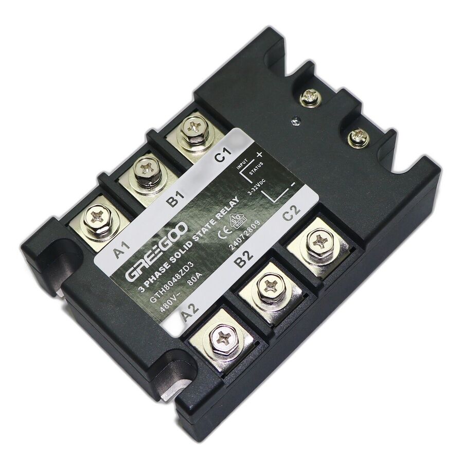 GTH8048ZD3 GTH Serisi 3 Fazlı Katı Hal Rölesi 80A 480VAC Sıfır Voltaj 4-32 VDC