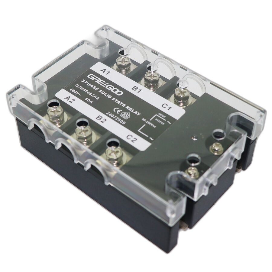 GTH8048ZA2 GTH Serisi 3 Fazlı Katı Hal Rölesi 80A 480VAC Sıfır Voltaj 90-250 VAC