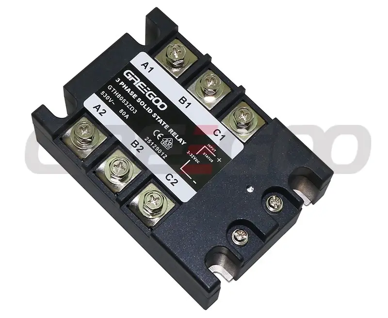 GTH10048RD3 GTH Serisi 3 Fazlı Katı Hal Rölesi 100A 480VAC Rastgele Anahtarlama 4-32 VDC