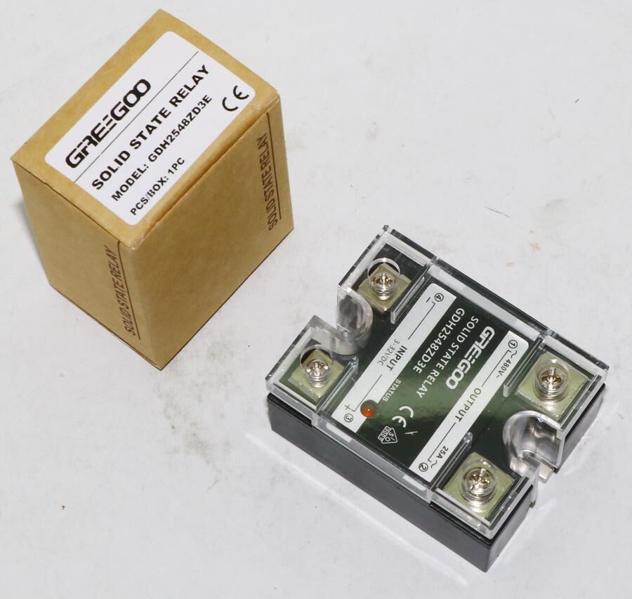Greegoo 25A 480 VAC Sıfır Geçişli Katı Hal Rölesi (SSR) - 4-32 VDC Kontrol