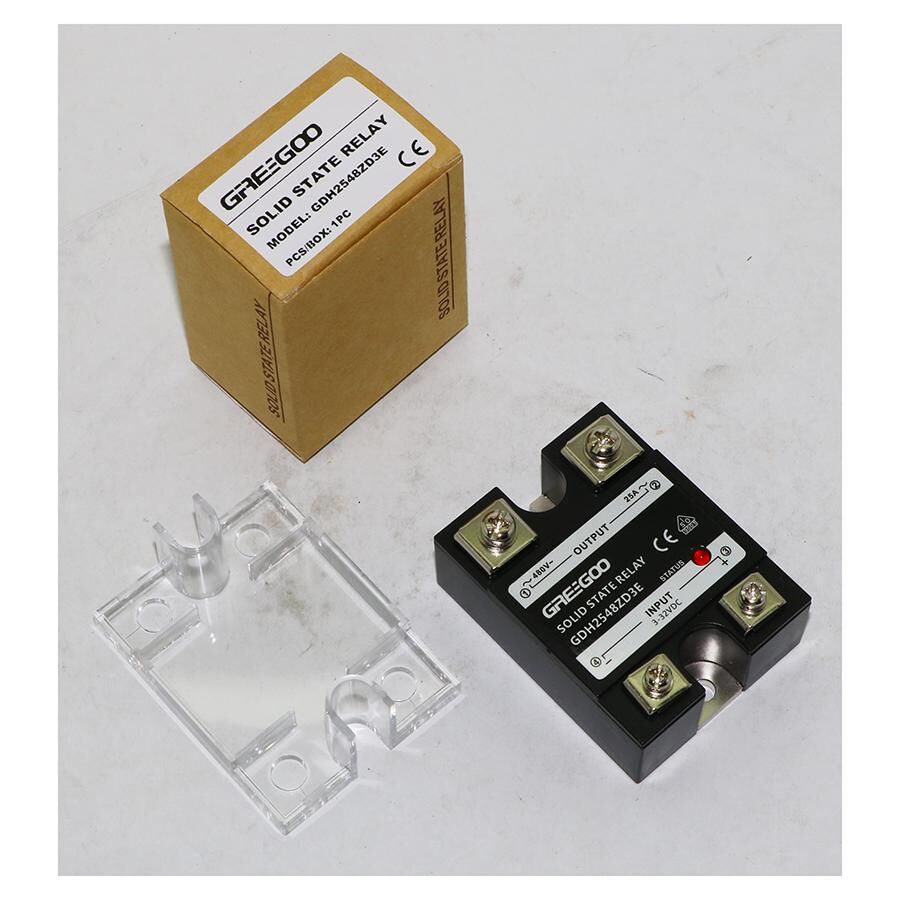 Greegoo 25A 480 VAC Sıfır Geçişli Katı Hal Rölesi (SSR) - 4-32 VDC Kontrol