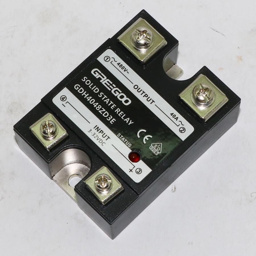 Greegoo 40A 480 VAC Sıfır Geçişli Katı Hal Rölesi (SSR) - 4-32 VDC Kontrol