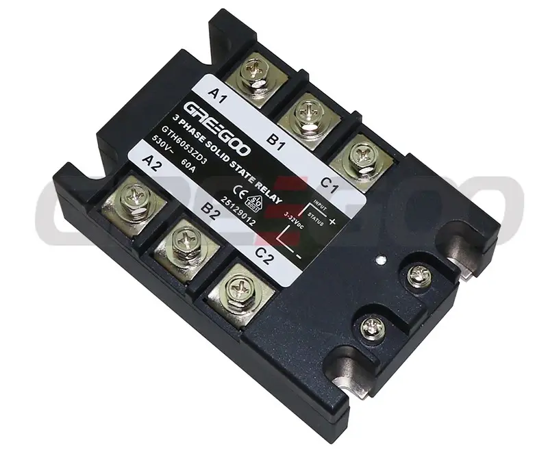 GTH8053RA2 GTH Serisi 3 Fazlı Katı Hal Rölesi 80A 530VAC Rastgele Anahtarlama 90-250 VAC