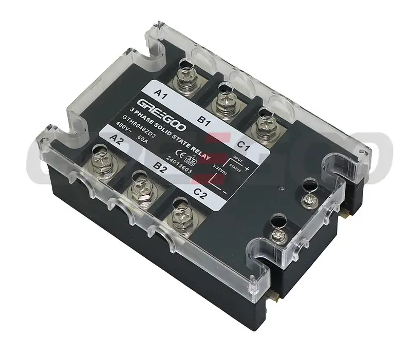 GTH8053ZD1 GTH Serisi 3 Fazlı Katı Hal Rölesi 80A 530VAC Sıfır Voltaj 4-16 VDC