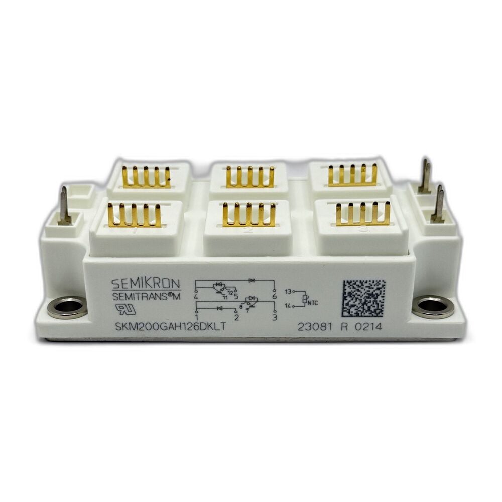 Semikron SKM200GAH126DKLT 1200V 200A IGBT Güç Modülü (Half Bridge – Dual IGBT)