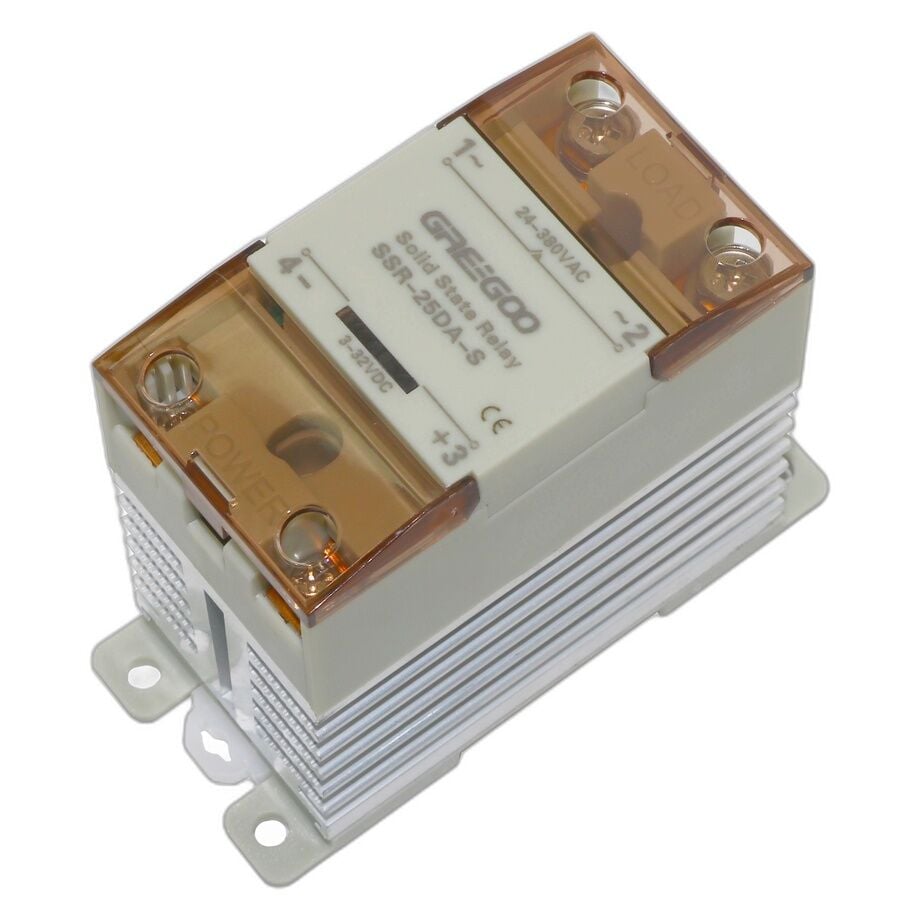 SSR-25DA-S Tek Fazlı DIN Ray Katı Hal Rölesi