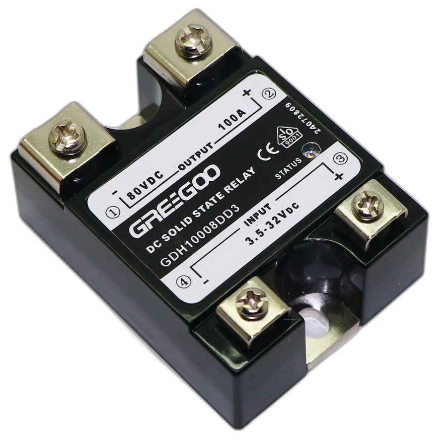 Greegoo GDH10080DD3 100A DC-DC Katı Hal Rölesi 80V (3-32V Kontrol)