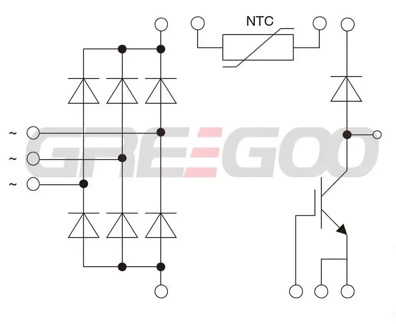 Greegoo GH116SWG16XT 3 Fazlı Doğrultucu Köprü + IGBT + Hızlı Kurtarma Diyotu