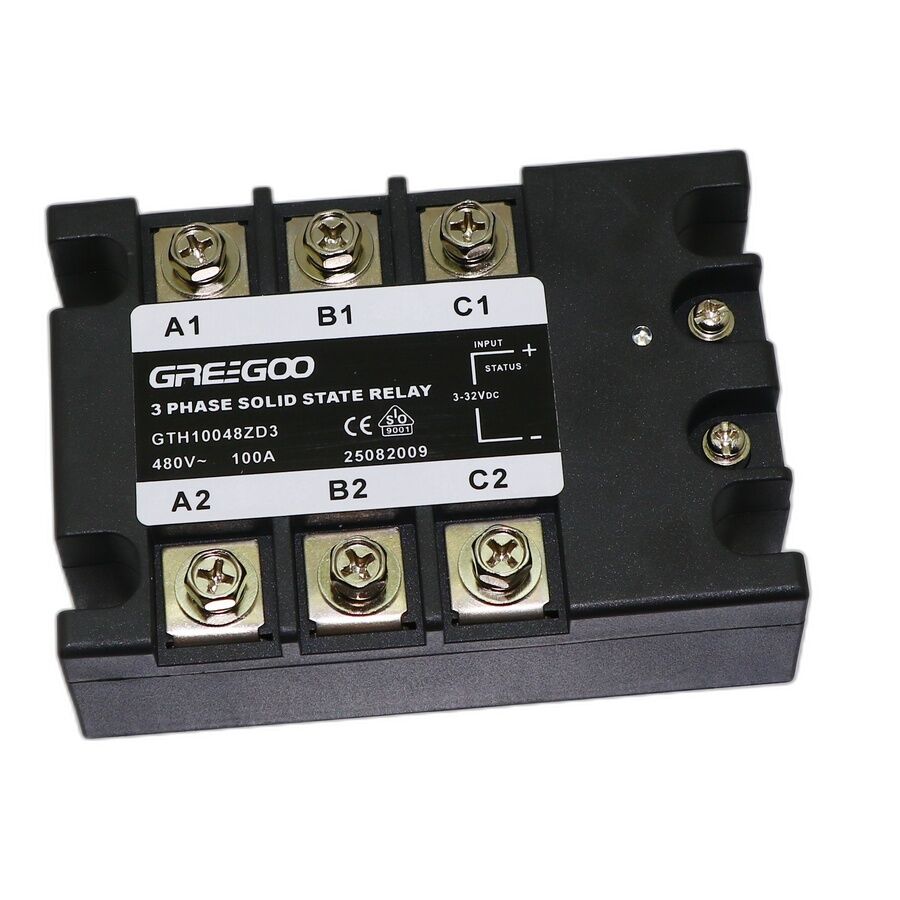 Greegoo GTH10048ZD3-SSR 3 Faz Solid State Röle 100A 480VAC