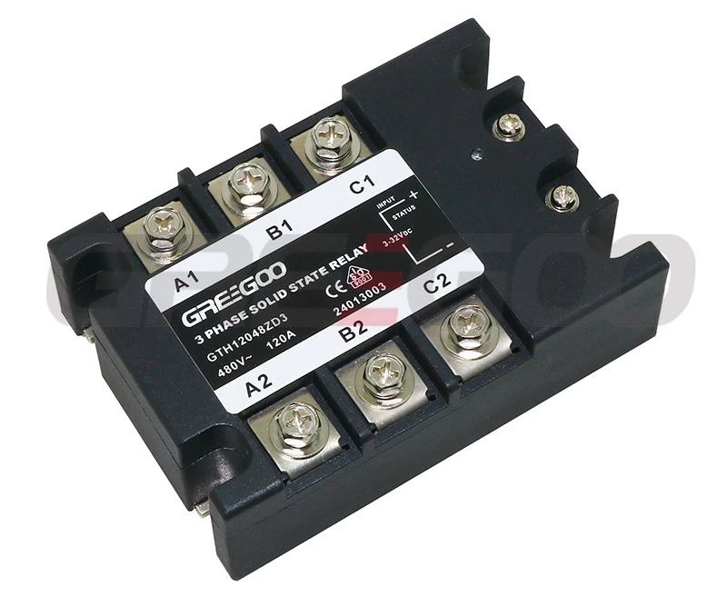 Greegoo GTH12048ZD3-SSR 3 Faz Solid State Röle 120A 480VAC