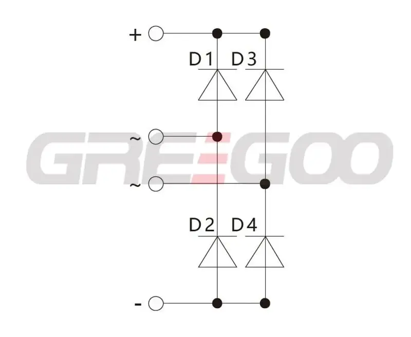 Greegoo GB30XDB08~18 Tek Fazlı Diyot Köprü Doğrultucu