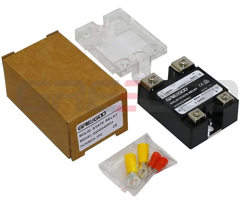 Greegoo GDH 40A 480VAC Sıfır Geçişli (Zero-Cross) SSR - 3-32VDC Kontrol