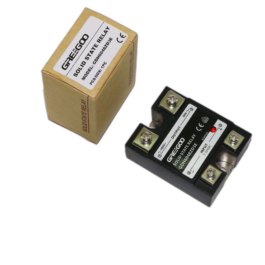 Greegoo GDH 60A 480VAC Sıfır Geçişli (Zero-Cross) SSR - 3-32VDC Kontrol