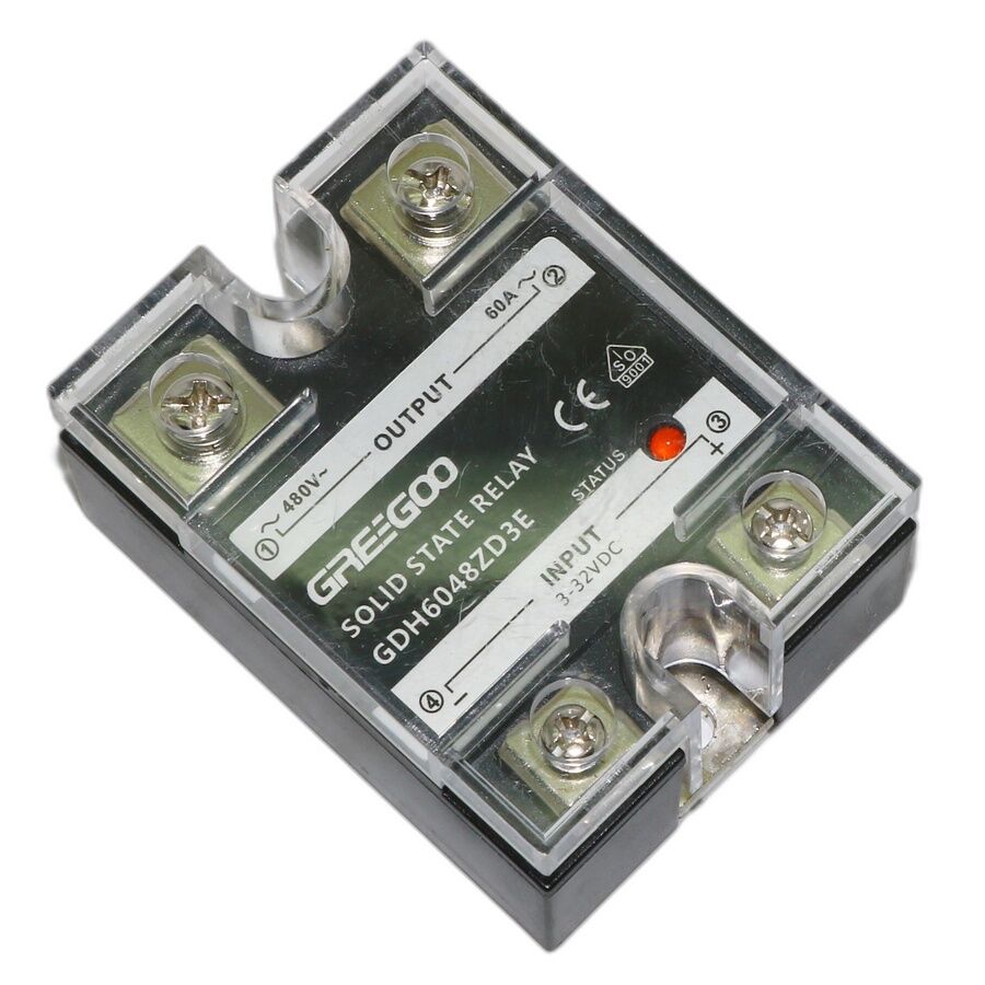 Greegoo GDH 60A 480VAC Sıfır Geçişli (Zero-Cross) SSR - 3-32VDC Kontrol